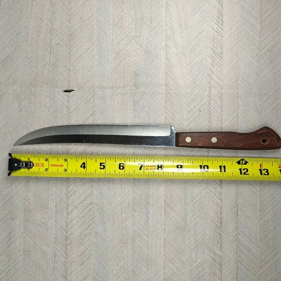 Ekco Flint Stainless Vanadium Carving Slicing Knife With Wood Handle - Picture 7 of 7